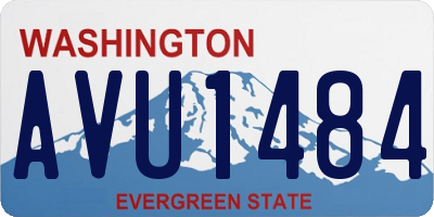 WA license plate AVU1484