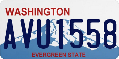 WA license plate AVU1558
