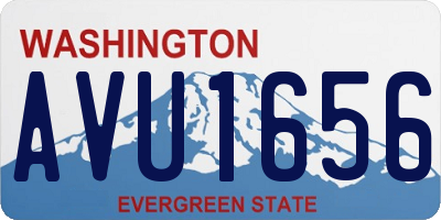WA license plate AVU1656