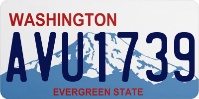 WA license plate AVU1739