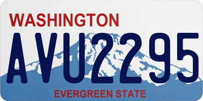WA license plate AVU2295