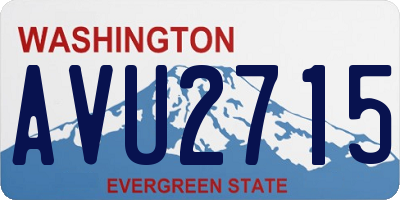 WA license plate AVU2715