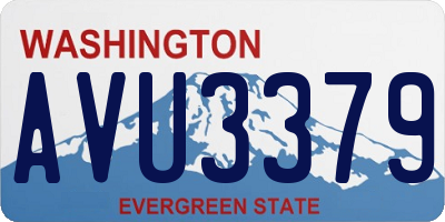 WA license plate AVU3379