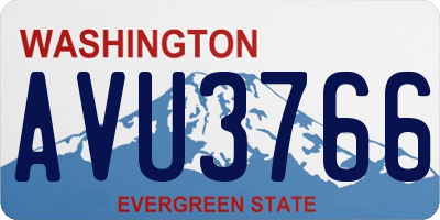 WA license plate AVU3766
