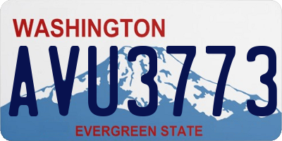 WA license plate AVU3773