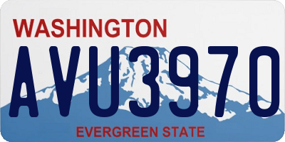 WA license plate AVU3970