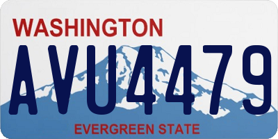 WA license plate AVU4479