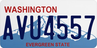 WA license plate AVU4557