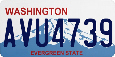 WA license plate AVU4739