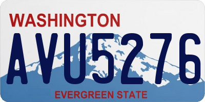 WA license plate AVU5276