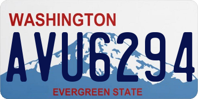 WA license plate AVU6294