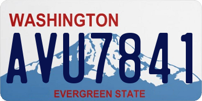 WA license plate AVU7841