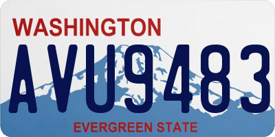 WA license plate AVU9483