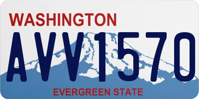 WA license plate AVV1570