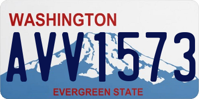 WA license plate AVV1573