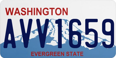 WA license plate AVV1659