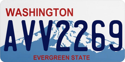 WA license plate AVV2269