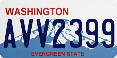 WA license plate AVV2399