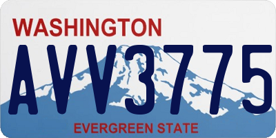 WA license plate AVV3775