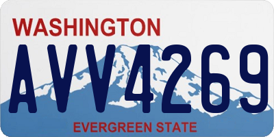 WA license plate AVV4269
