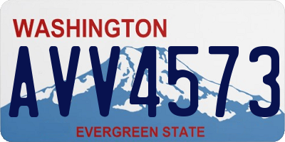 WA license plate AVV4573