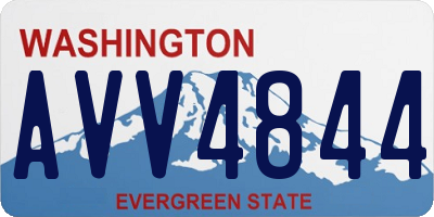 WA license plate AVV4844