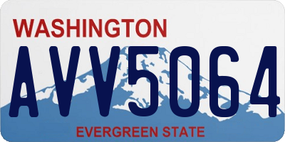 WA license plate AVV5064
