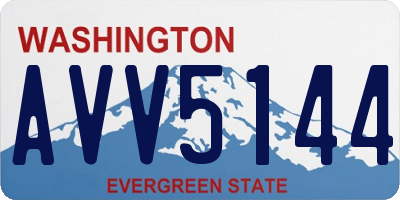 WA license plate AVV5144