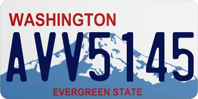 WA license plate AVV5145