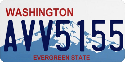 WA license plate AVV5155