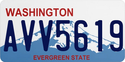 WA license plate AVV5619
