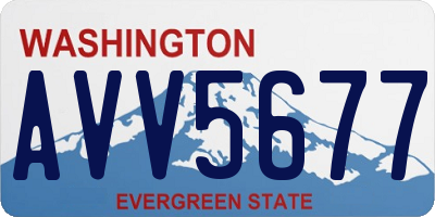 WA license plate AVV5677