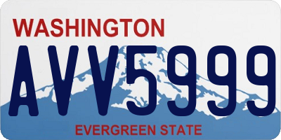 WA license plate AVV5999