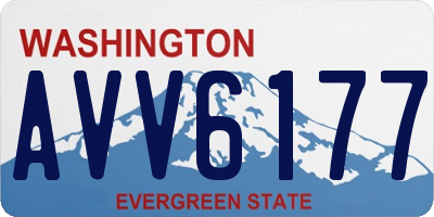 WA license plate AVV6177