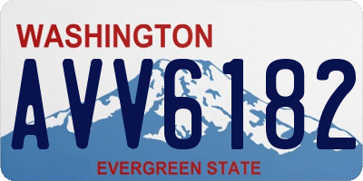 WA license plate AVV6182