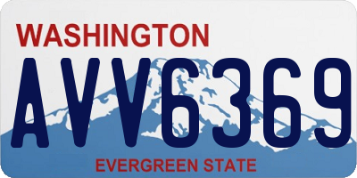 WA license plate AVV6369