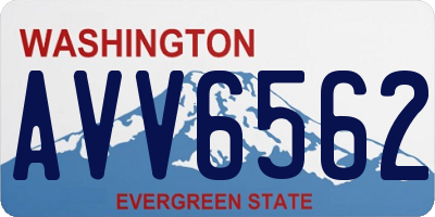WA license plate AVV6562