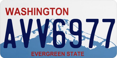 WA license plate AVV6977