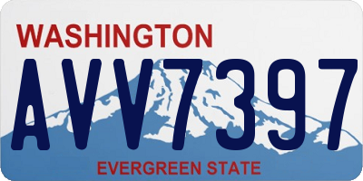 WA license plate AVV7397