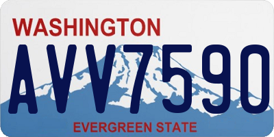 WA license plate AVV7590