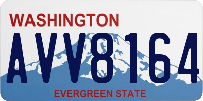 WA license plate AVV8164