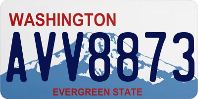 WA license plate AVV8873