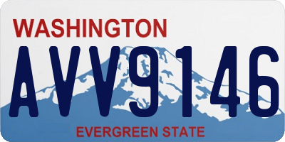 WA license plate AVV9146