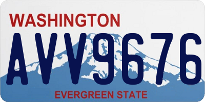 WA license plate AVV9676