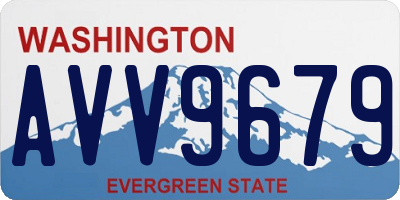 WA license plate AVV9679