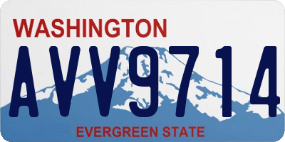 WA license plate AVV9714
