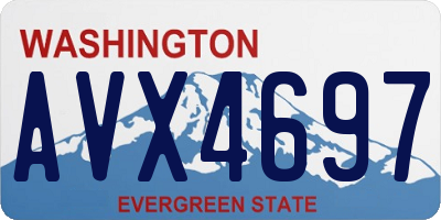WA license plate AVX4697