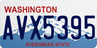 WA license plate AVX5395