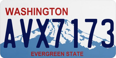 WA license plate AVX7173
