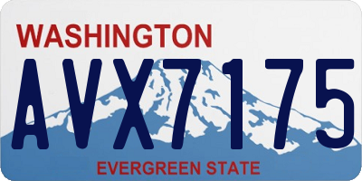 WA license plate AVX7175